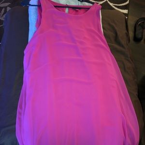 Hot pink Vince Camuto chiffon dress